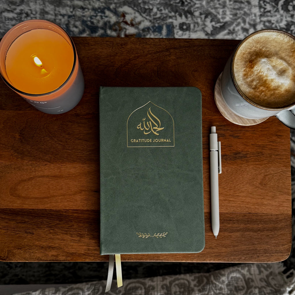Olive Leather Gratitude Journal