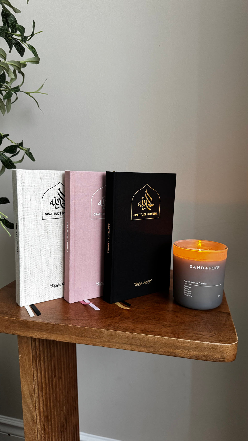 Blush Linen Gratitude Journal