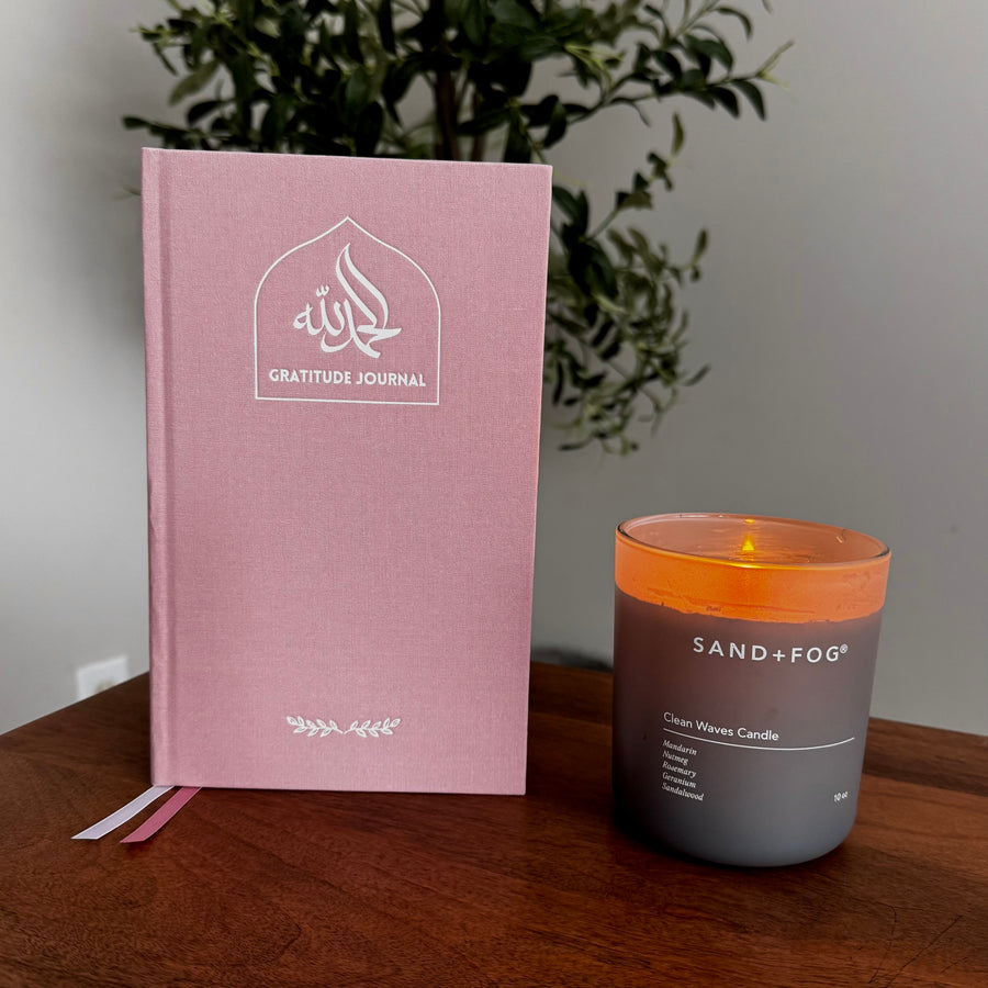 Blush Linen Gratitude Journal