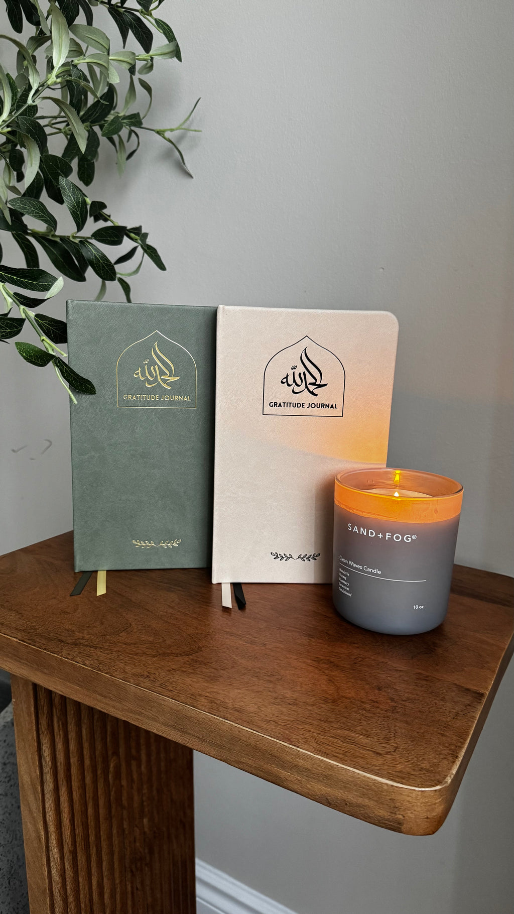 Olive Leather Gratitude Journal