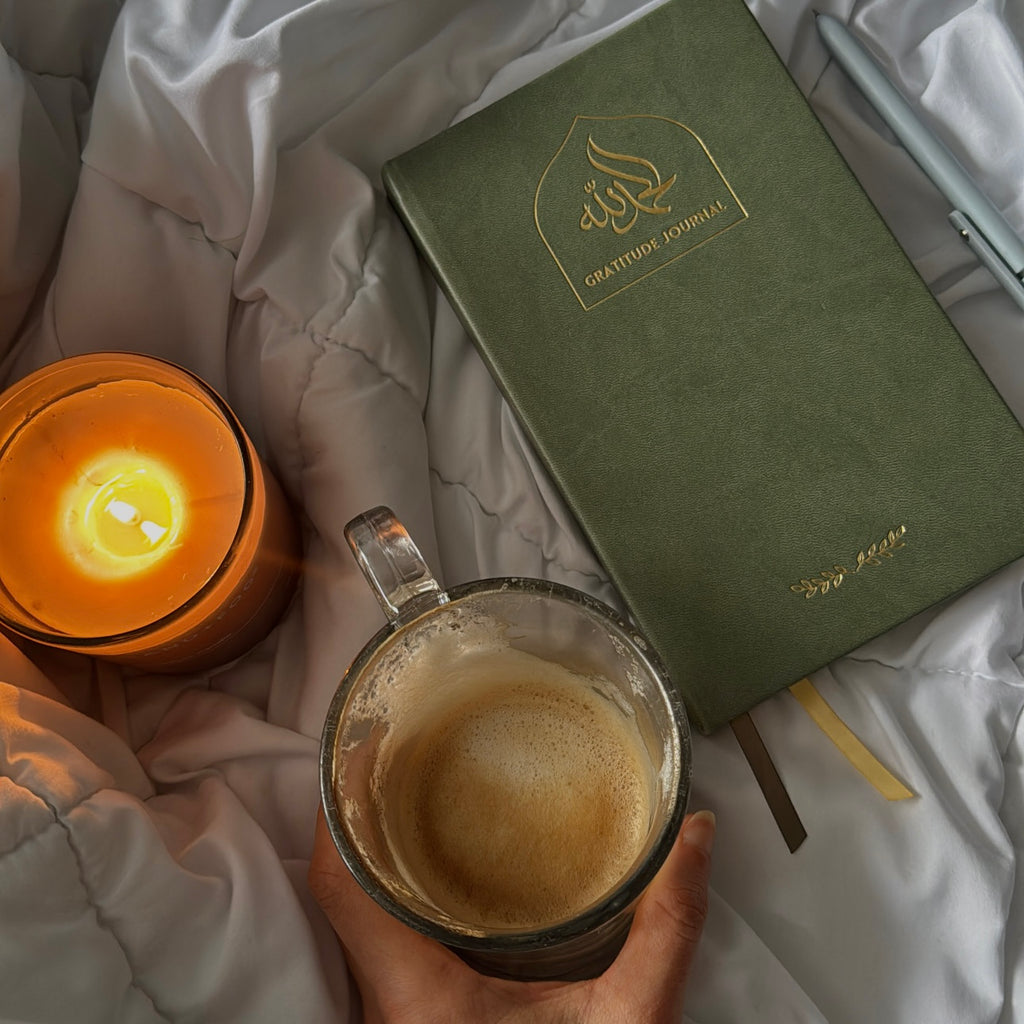 Olive Leather Gratitude Journal