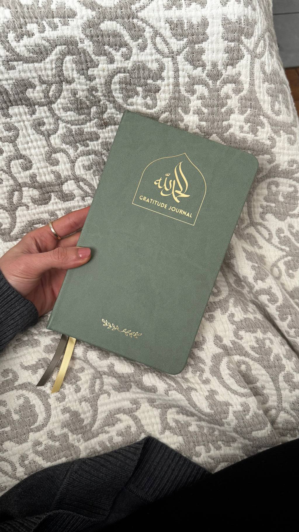 Olive Leather Gratitude Journal