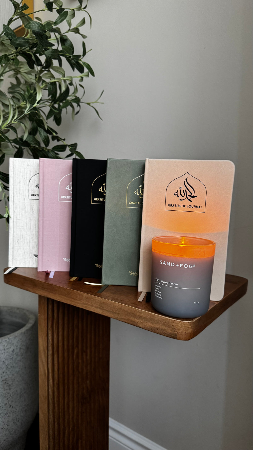 Olive Leather Gratitude Journal